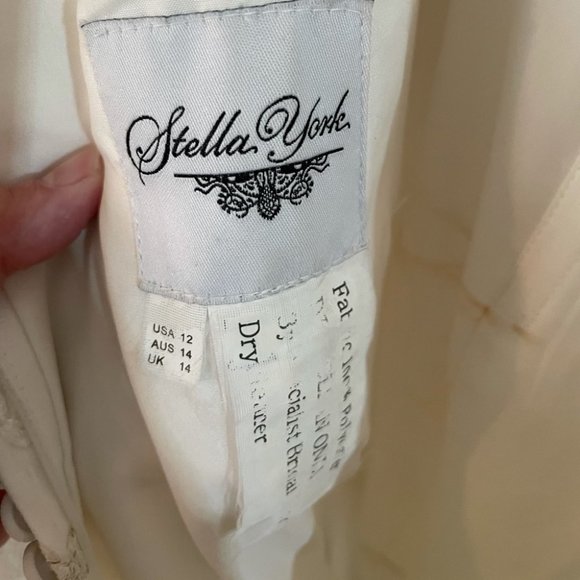 Stella York Beaded Mermaid Wedding Dress Size 12 - Picture 5 of 11